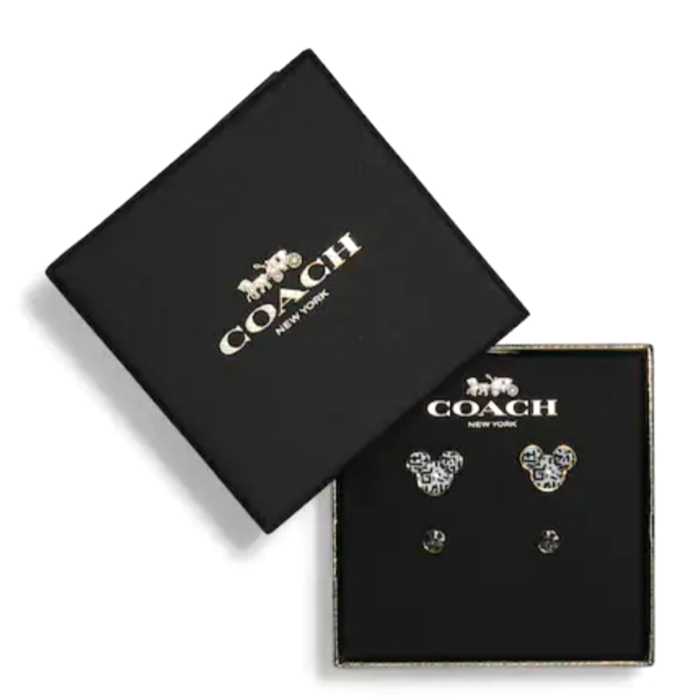 Coach Disney Mickey Mouse X Keith Haring stud earrings set